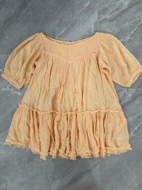 Women’s Free People Mystery Land Tunic Mini Dress Gauzy Festival Flowy Boho S